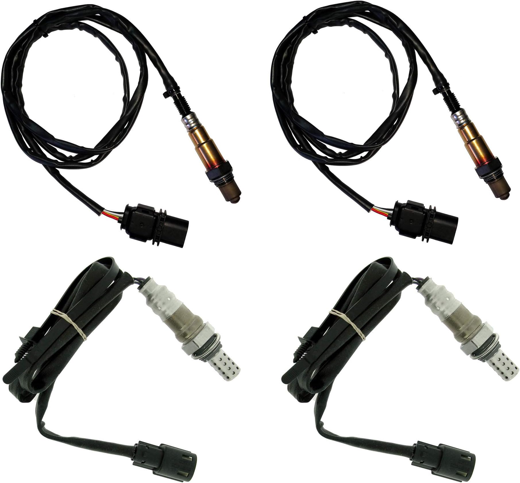 Set of 4 New Oxygen O2 Sensor Upstream & Downstream for 2012 2013 2014 Lincoln Navigator V8 5.4L