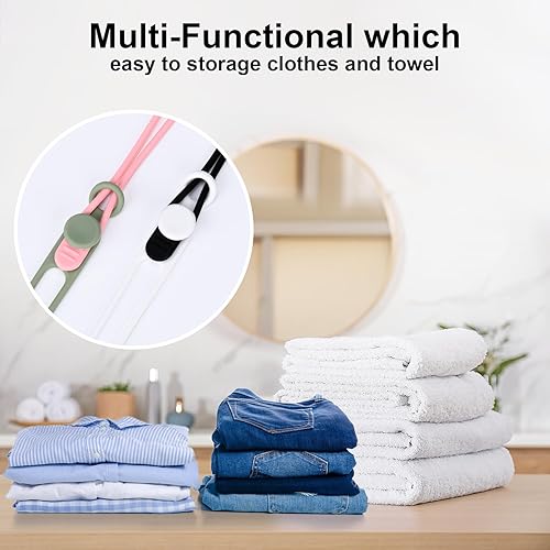 Miniatura 9 de 32 bridas de silicona para cables, organizador de cables de datos, correas de cables de silicona, reutilizables, organizadores de cables elásticos,