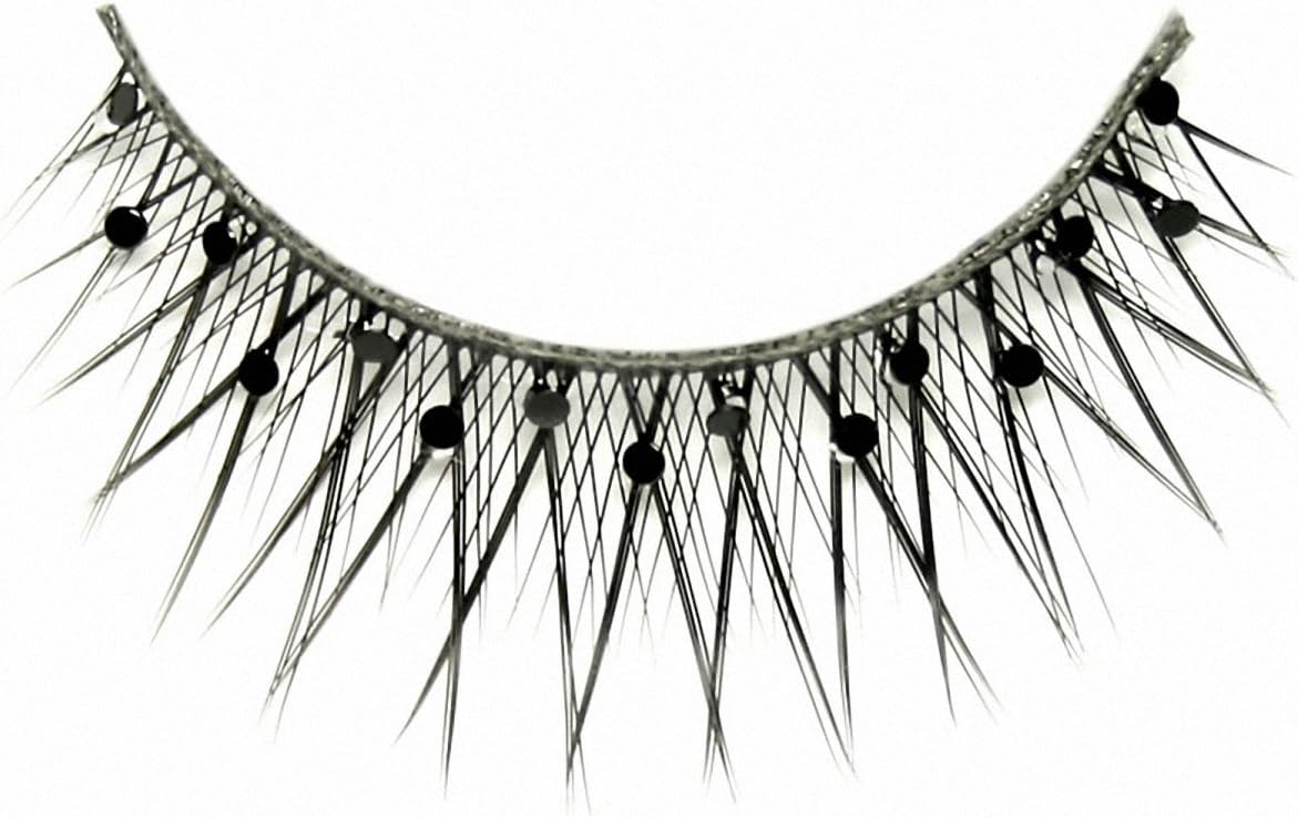 Black Ice Criss Cross With Jet Crystals Eyelashes