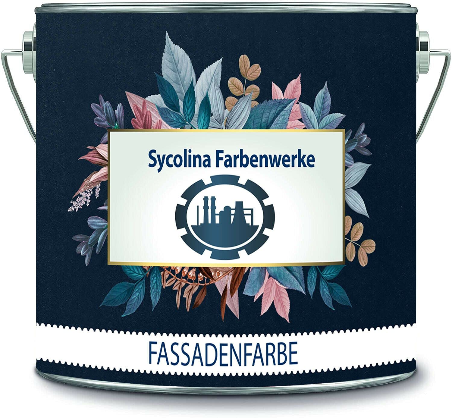 Fassadenfarbe mit Lotuseffekt hochwertige Silikonharzfarbe SockelfarbeRAL 8002 Signalbraun // Sycolina Farbenwerke