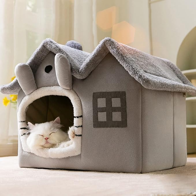 Casa Cama para Perro Mediano 39x32x34cm Lavable miniatura 6
