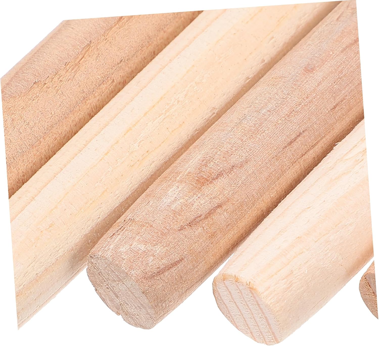 10pcs Wooden Dowel Rods Round Wood Sticks for DIY Projects Xmas