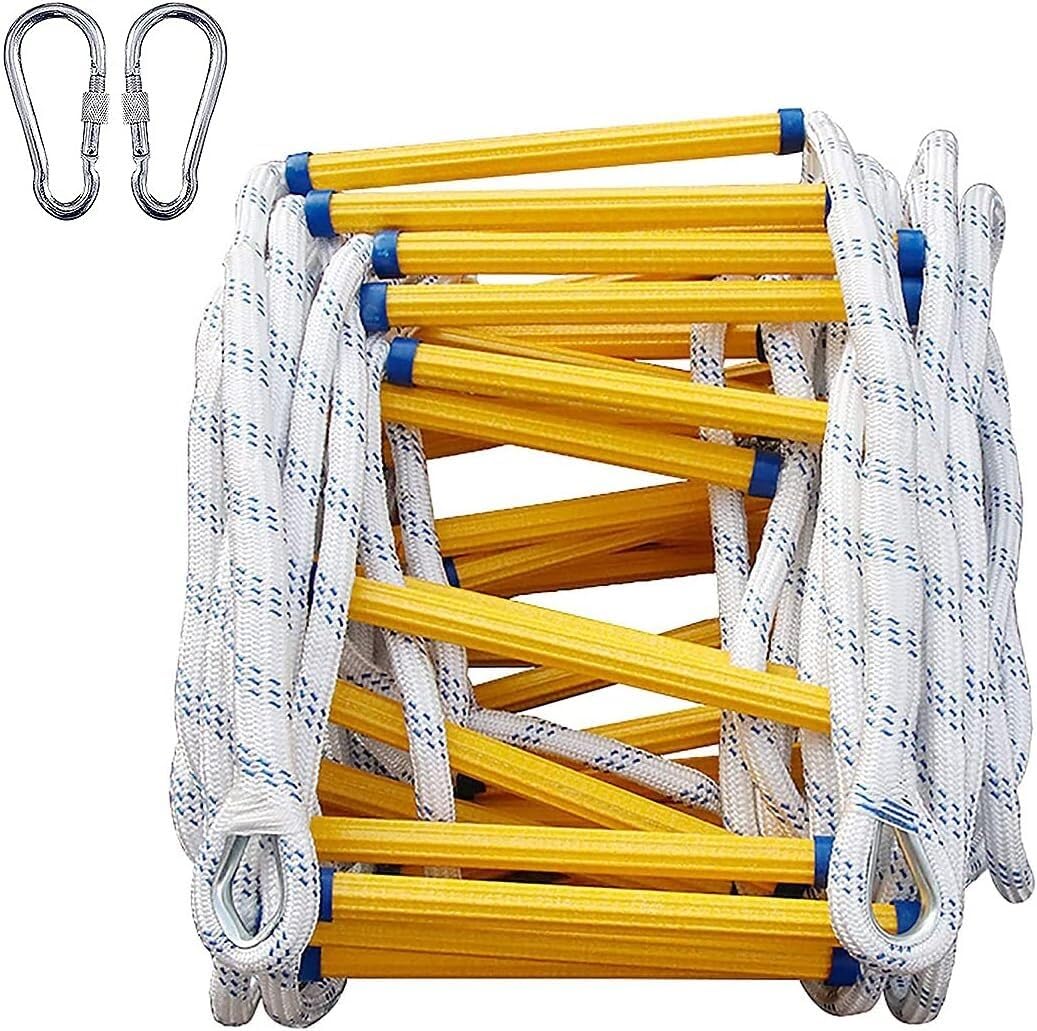 Rope Ladder In Emergency Rescue, Fire Escape, With Hook, With Buckle(18m(59ft))