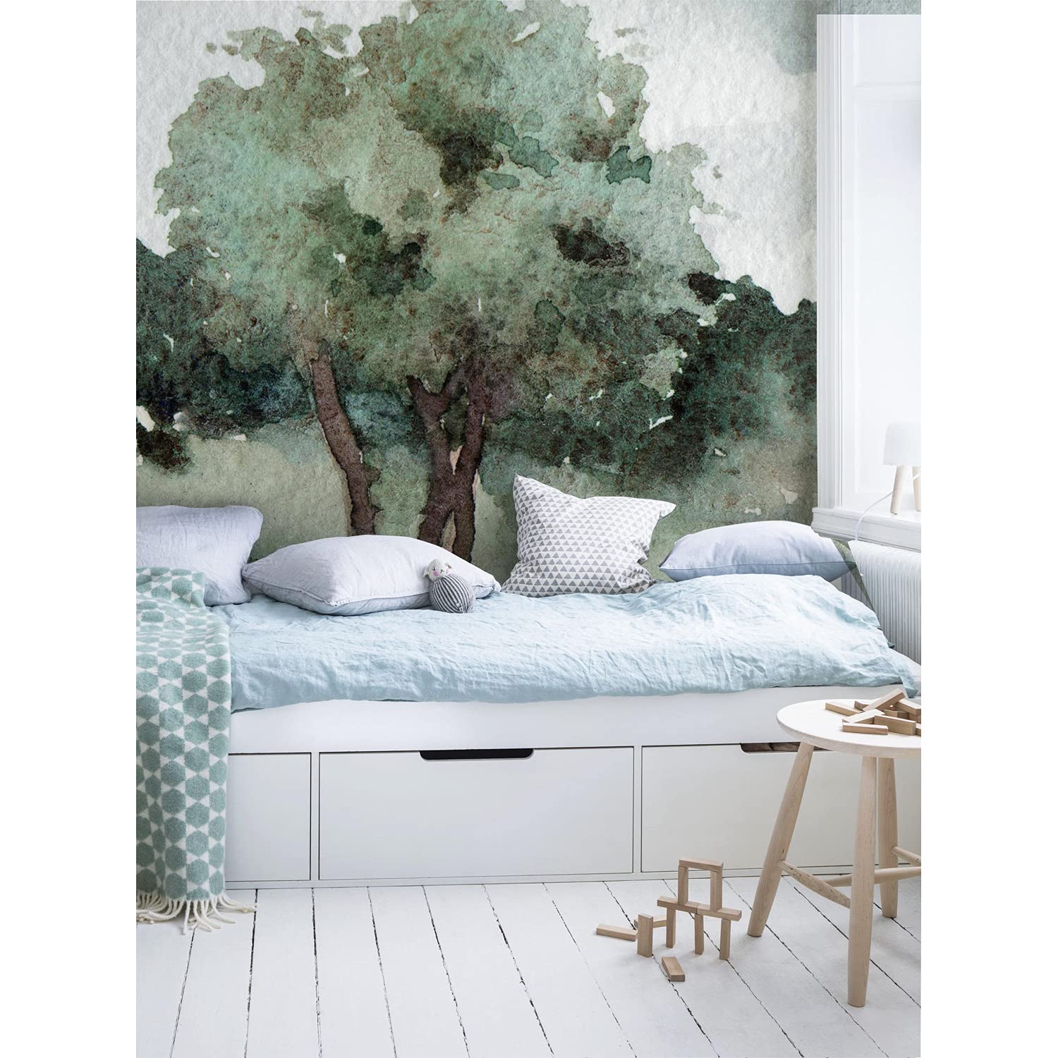 Papier peint intissé haut de gamme paysage abstrait nature 104x70cm Coloray en tissu