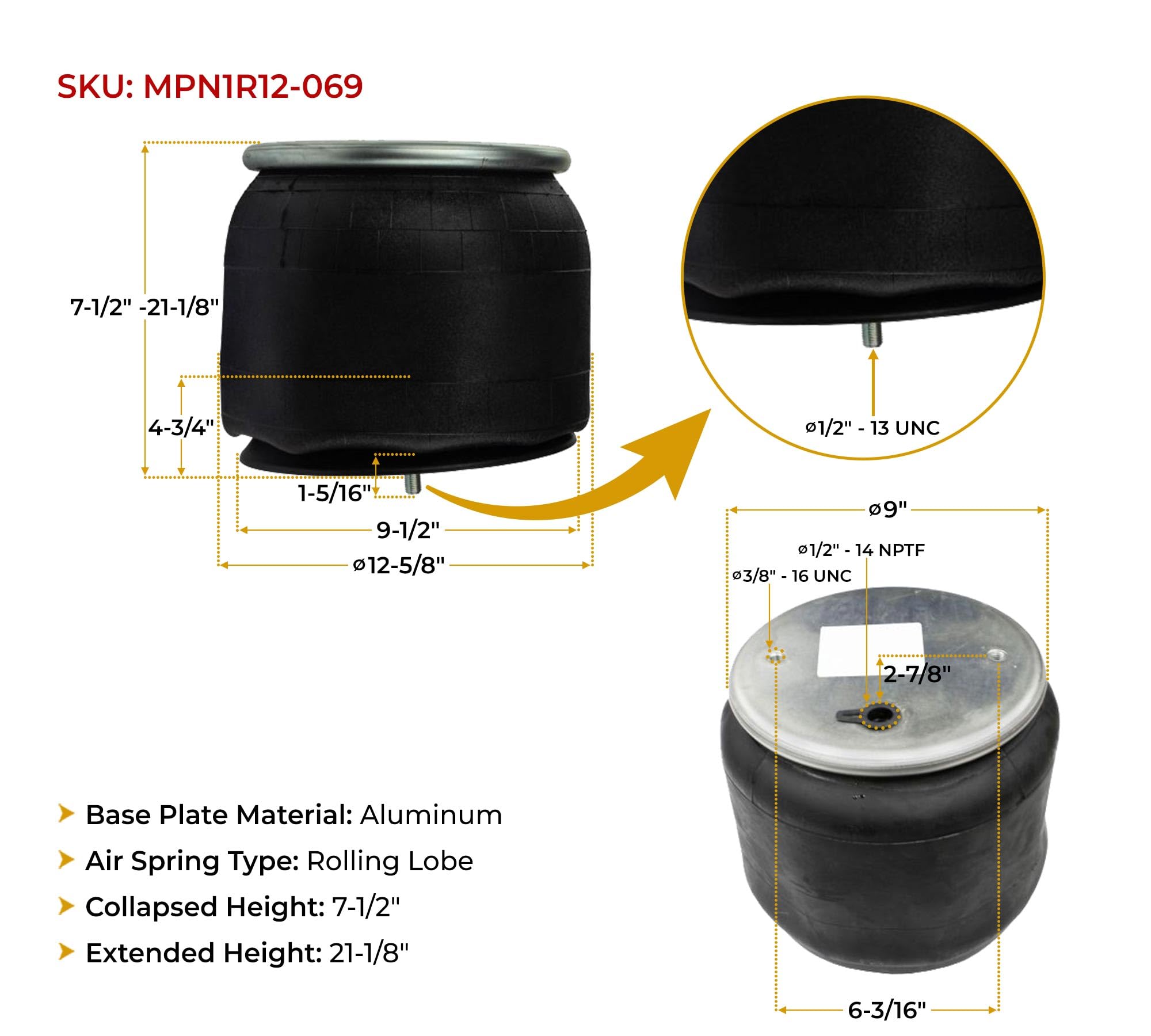 AMERIページ HD Value Air Spring 64683/S-23114 HDV7897 | FleetPride