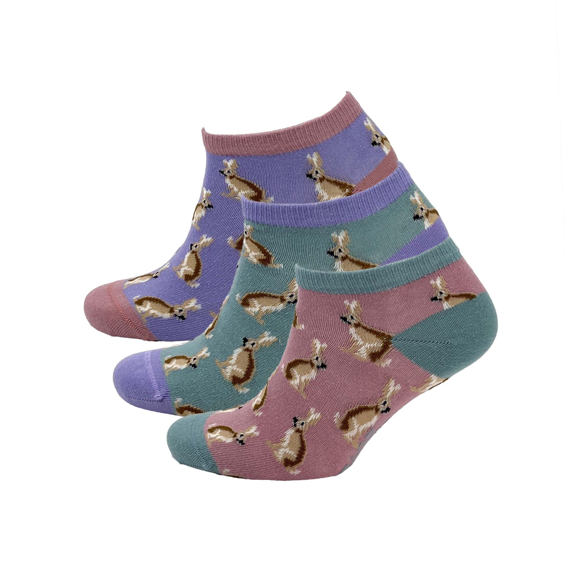 Heritage Traditions Country Animal 3 Pack Socks, Bamboo, UK Size 4-7