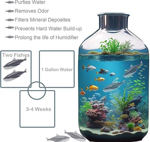 Miniatura 4 de Limpiador humidificador de 6 unidades, limpiador universal de tanque humidificador, purifica el agua, suaviza el agua dura, evita la acumulación de