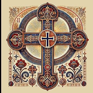 Orthodox Cross Journal: Beautiful For Bible Study, Church, Wedding Guest Book or Baptism and Christening.