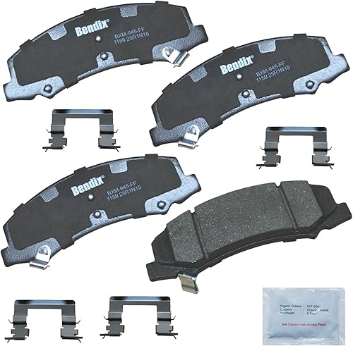 Vista 12 de Bendix Priority1 CFC1035 Pastillas de freno delanteras de cerámica para modelos seleccionados Chevrolet Aveo, Aveo5, Optra, Spark, Spark EV, Pontiac