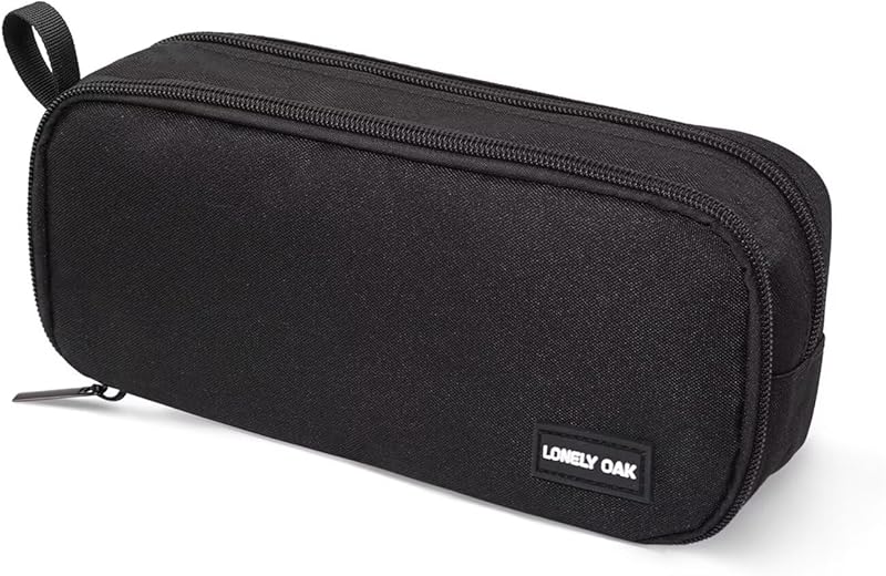 Lonely Oak Grande Trousse Scolaire, Étui à Crayons de Couleur Capacité Extra Large à Fermeture Fluid