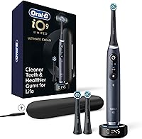 Oral-B iO Series 9 Limited Black Electric Toothbrush: iO Sense Smart Charger, 7 Modes, Micro-Vibrations, Travel Case