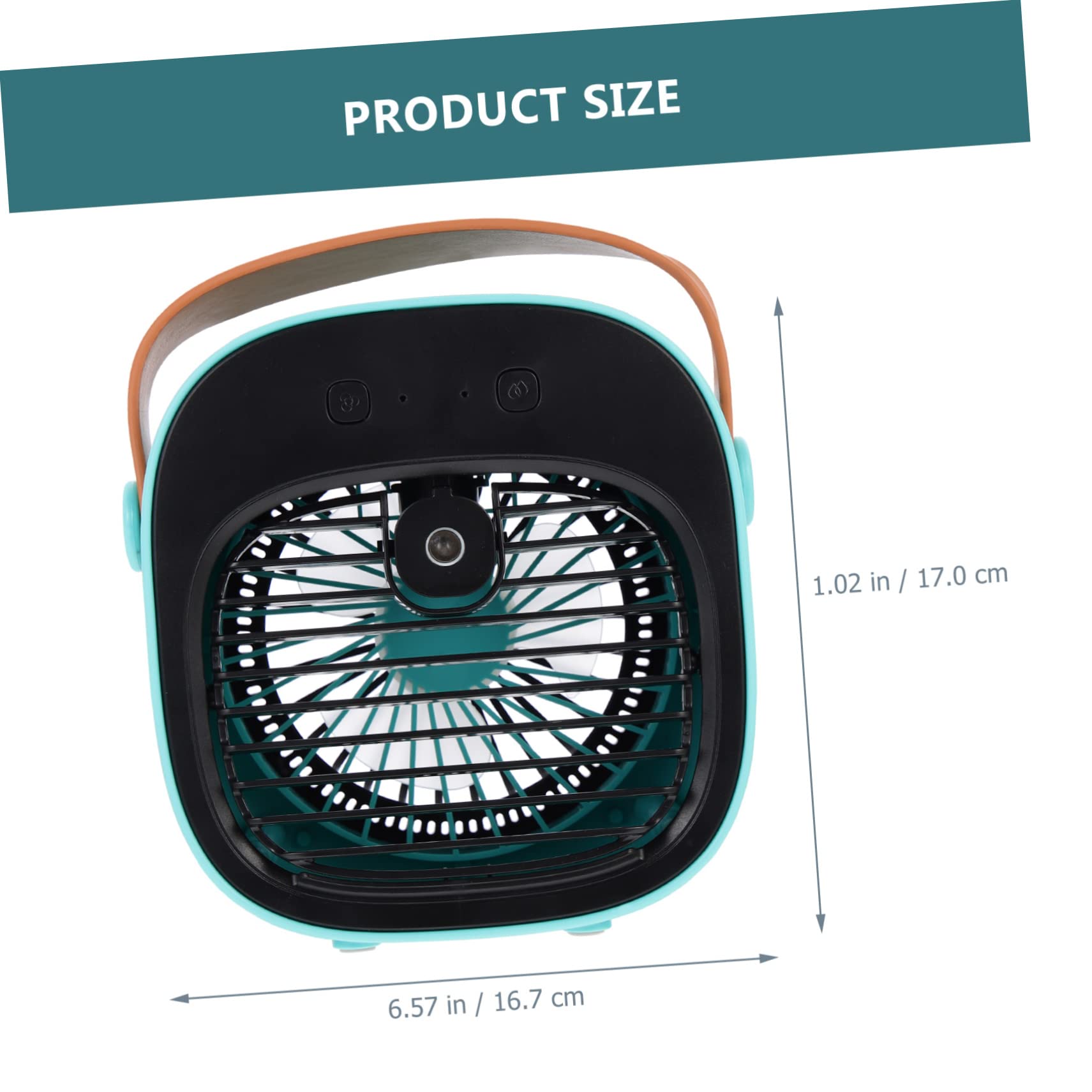 Ventilatore USB da Scrivania Mini Funzione Spray, Ventolino da Ufficio Silenzioso Batteria 4000mah, Ventilatore Portatile per Casa e Ufficio