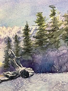 Amazon.co.jp: 125＊大きな流木1 水彩画 原画 透明水彩画 F4