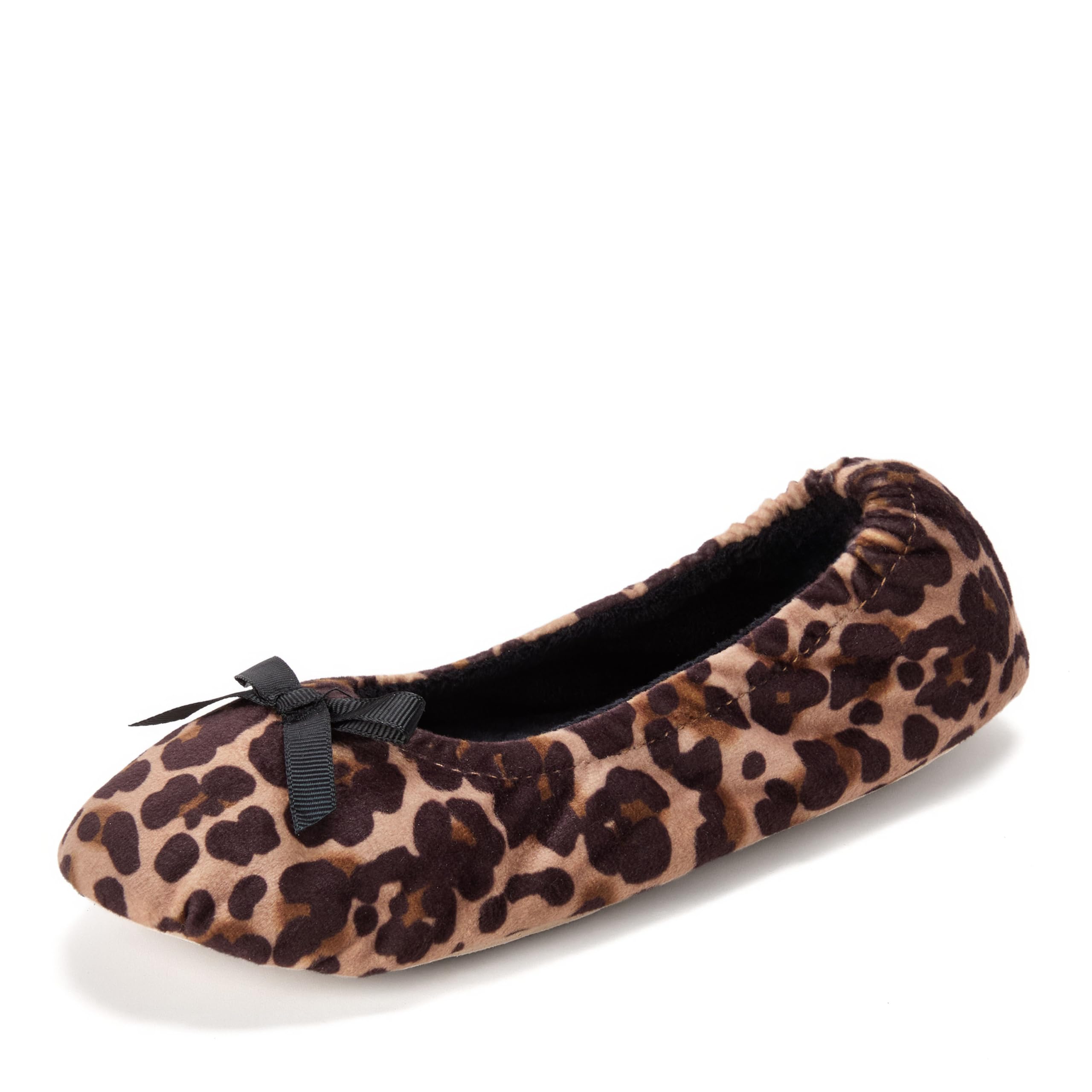 Dearfoams Kobiety Layla Ballerina With Suede OutsoleKapcie