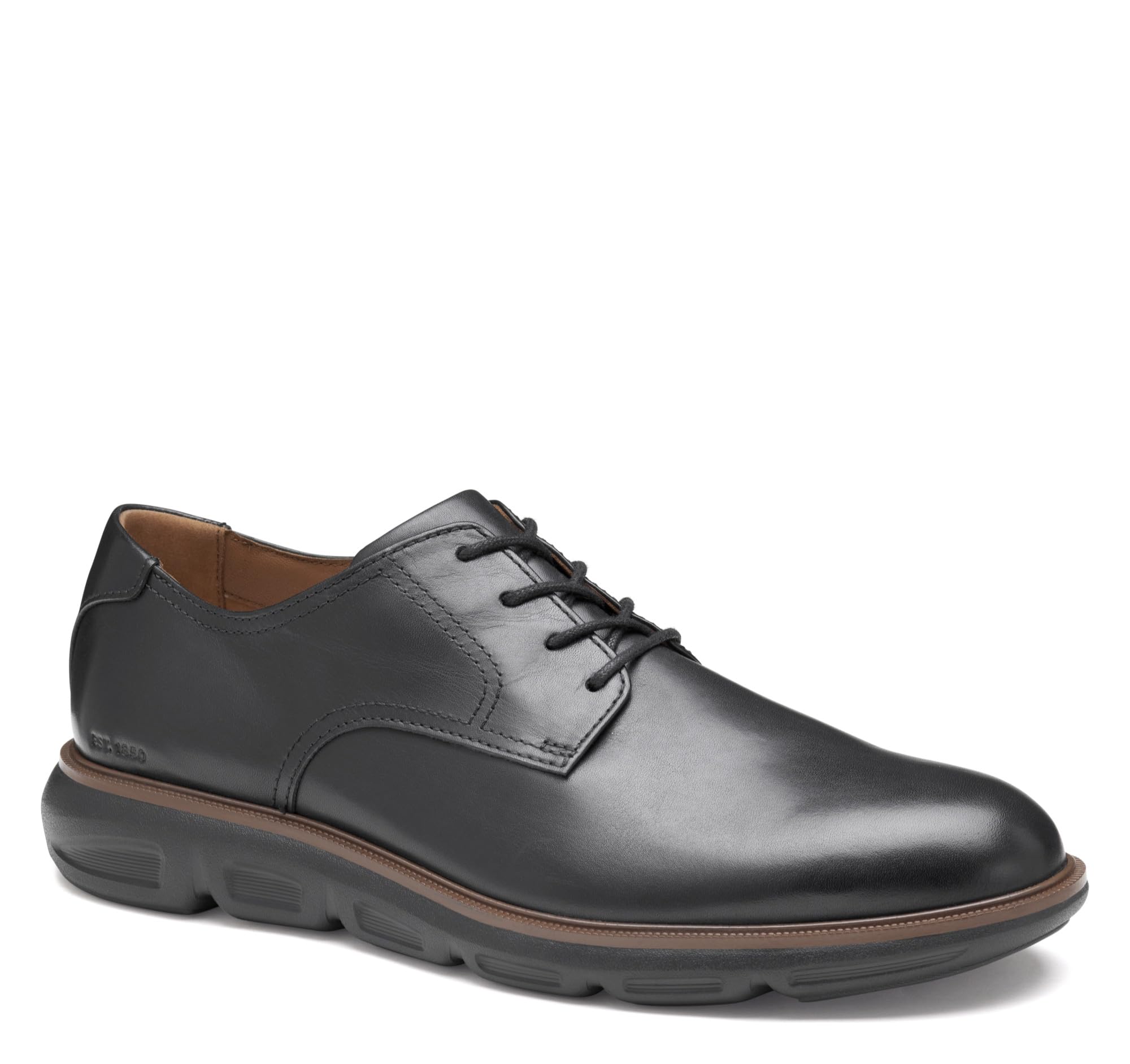 Johnston Murphy Mens Larkin Plain Toe Lace-Up Oxford