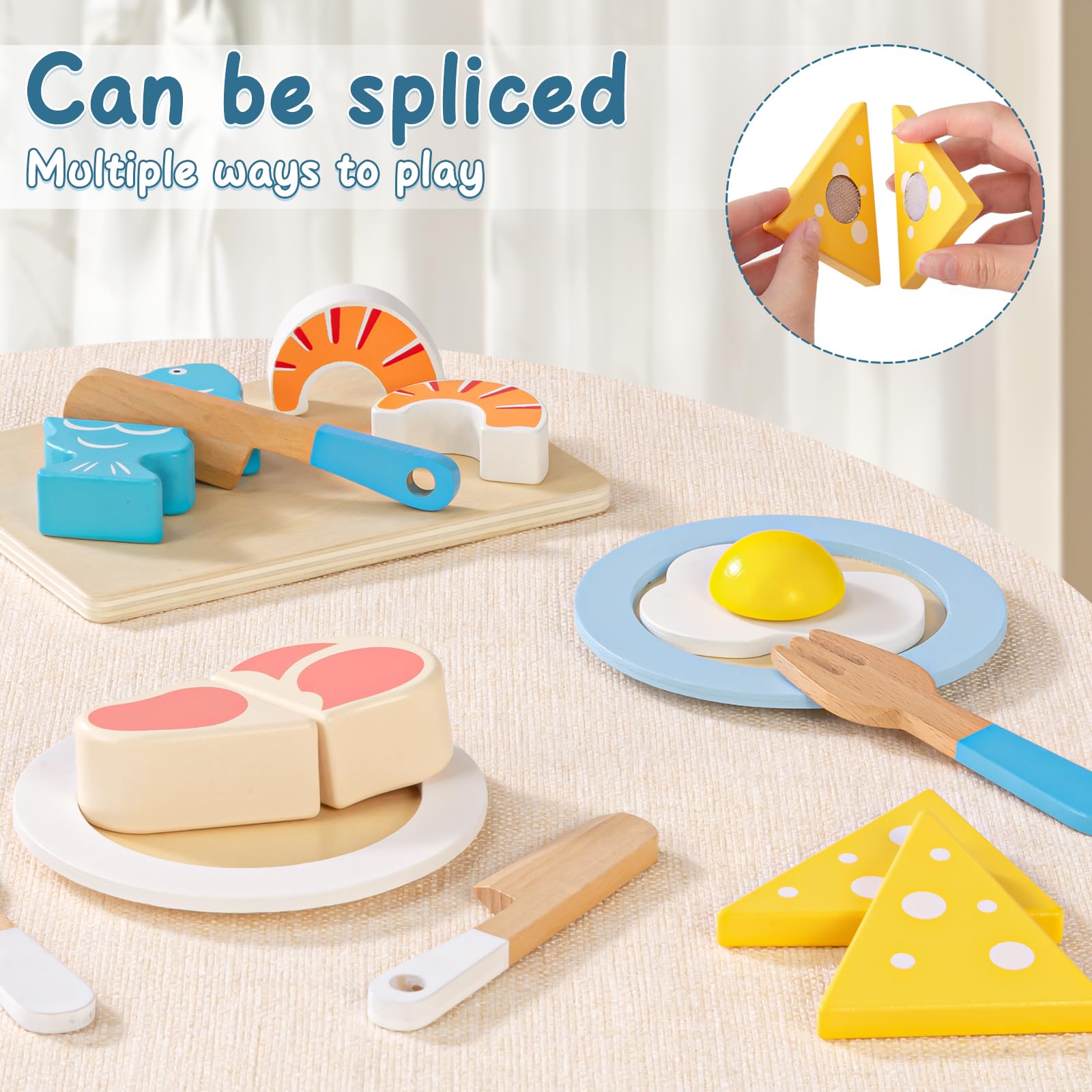 Jouet Cuisine Enfant 21 Pièces - Fruits Et Légumes à Découper, Panier Inclus - Pour Filles Et Garçons Dès 2 Ans