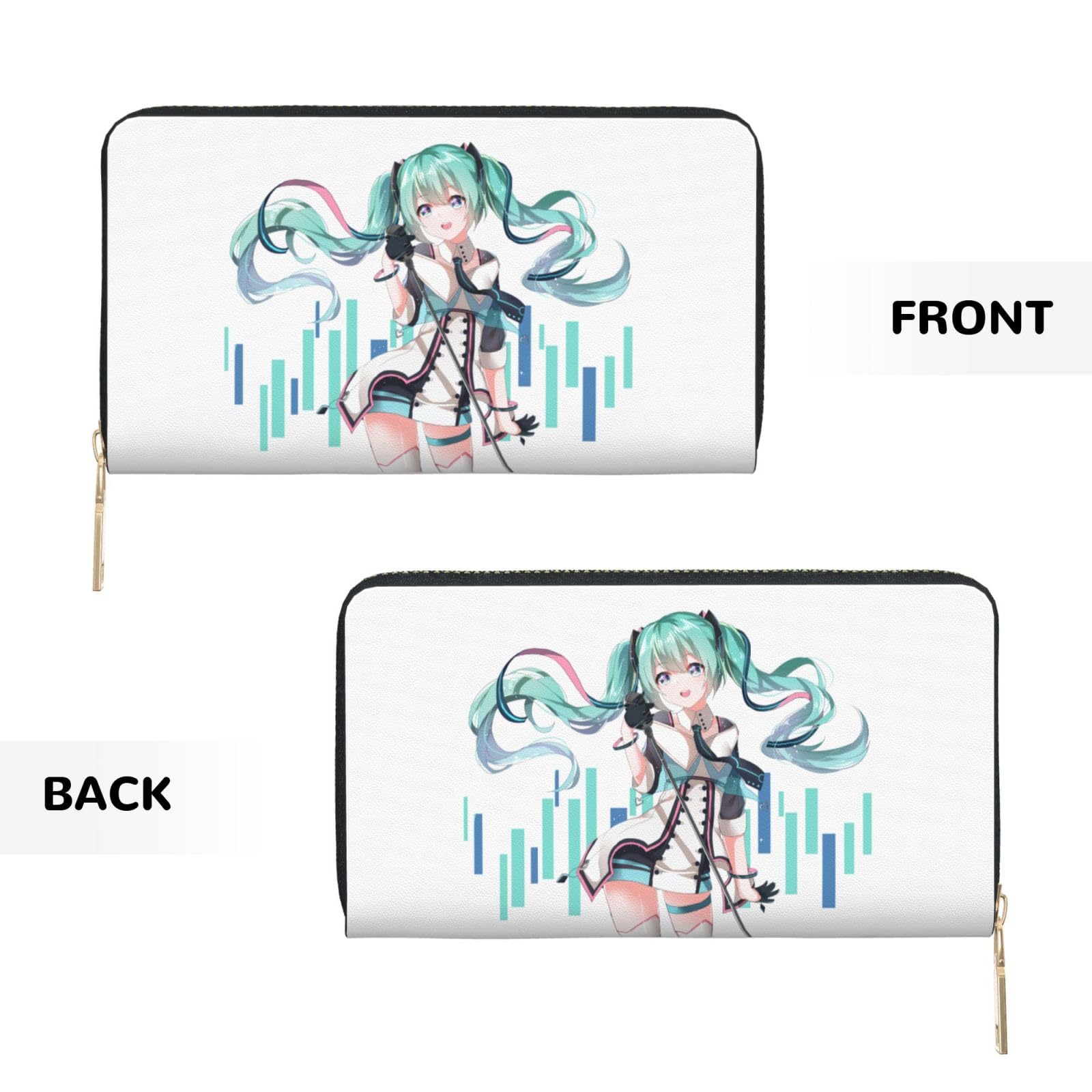 Amazon.co.jp: 財布 初音ミク 長財布 レザー ながざいふ 小銭入れ