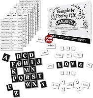 Vista 1 de 1138 PCS Complete Poetry Magnets Kit, Word Magnet for Fridge, Magnetic Words, Word Fridge Magnets, Sentence Building, Sentence Magnet to Write