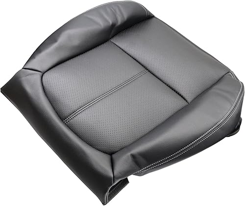 Miniatura 4 de NLQR Funda de repuesto para asiento del lado del conductor y del lado del pasajero color negro carbón compatible con Ford F250 F350 Lariat 2011 2012