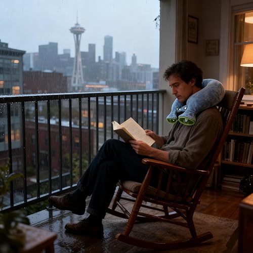 Miniatura 6 de Botella de agua caliente para cuello y hombro con funda de franela extraíble y cierre a presión ajustable, alivio del dolor, comodidad cervical y