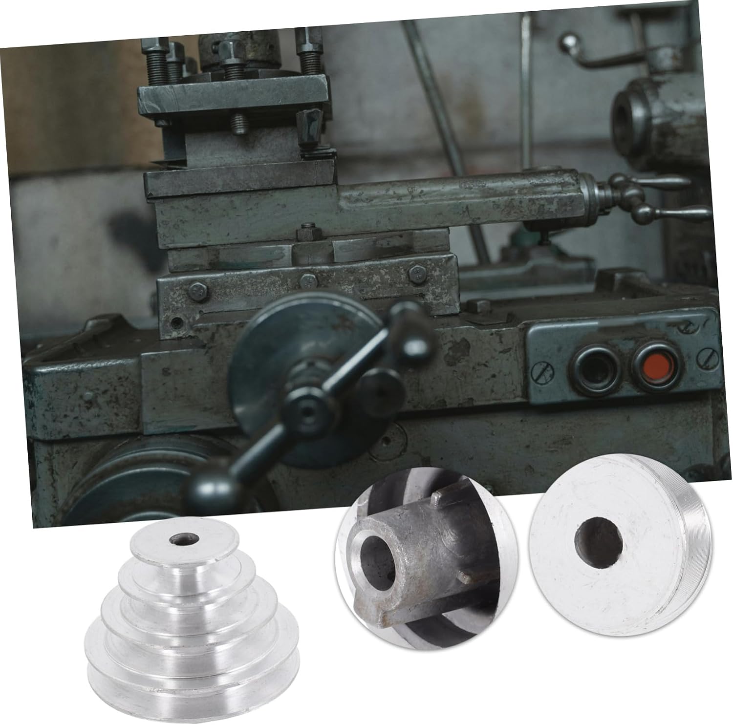 Drilling Machine Parts Pot Puller Pulley Stainless Steel V-Groove Wheel Set for Drill Press