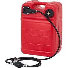 6 Gallon Marine Portable Tank Outboard Boat Transfer Tank with Line l-Shaped Handle Easy to Carry 12*10*18 Inch