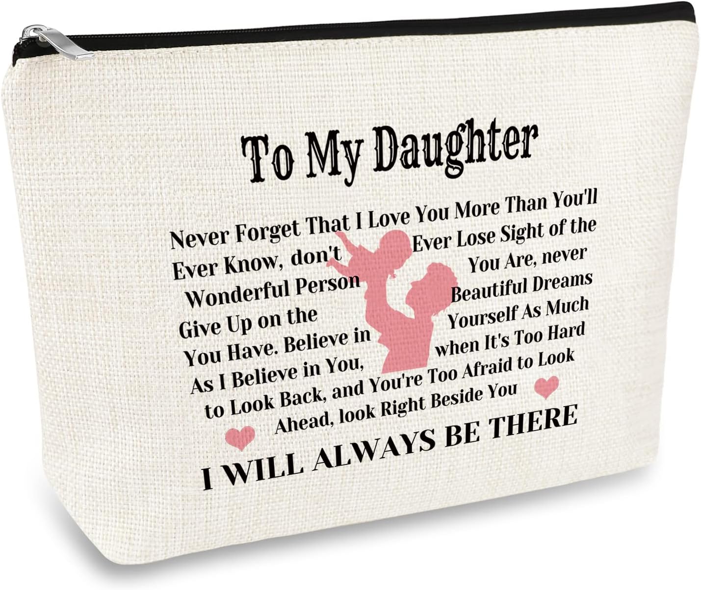 Daughter Gift from Mom Dad Daughter Birthday Gifts Makeup Cosmetic Bag