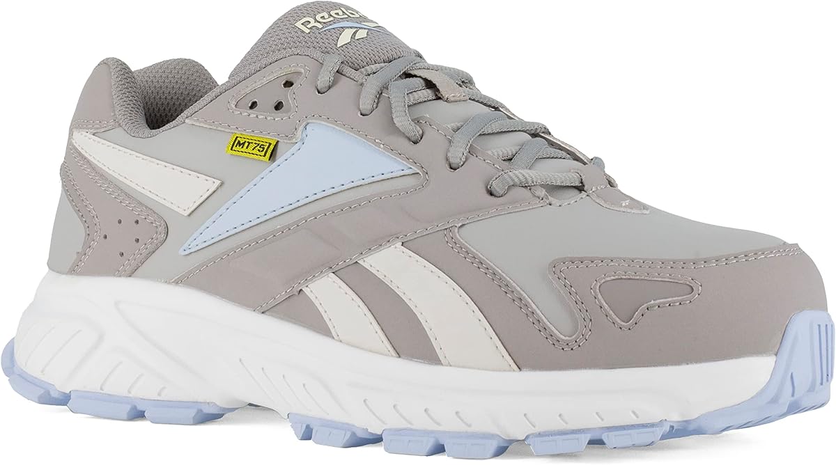 Reebok womens Rb364 Hyperium Work Retro Trail Running Work Shoe Grey and Powder Blue