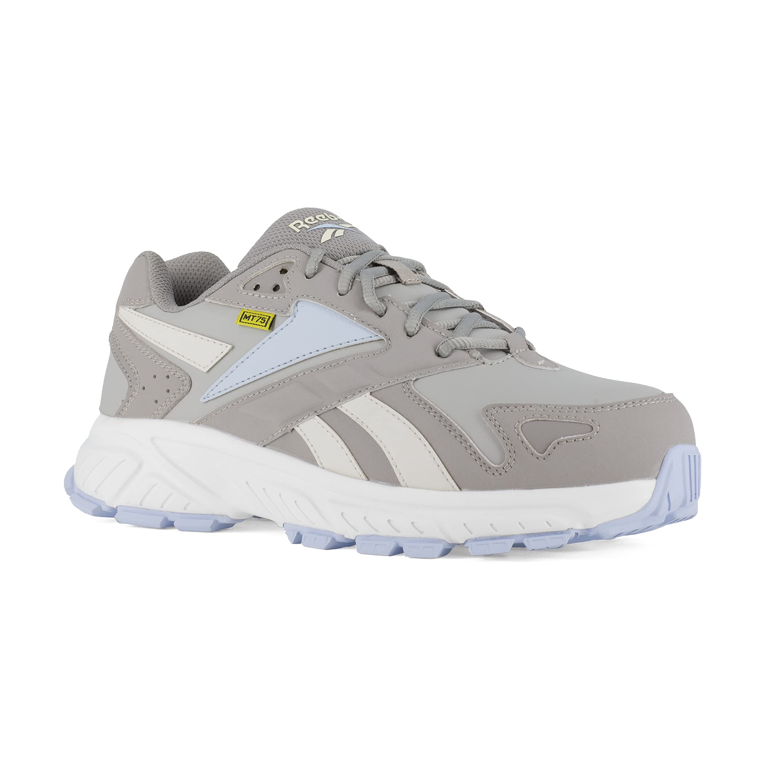 Reebok Work Women's RB364 Hyperium Retro Trail Running Work Shoe Grey and Powder Blue Safety, 12 Wide