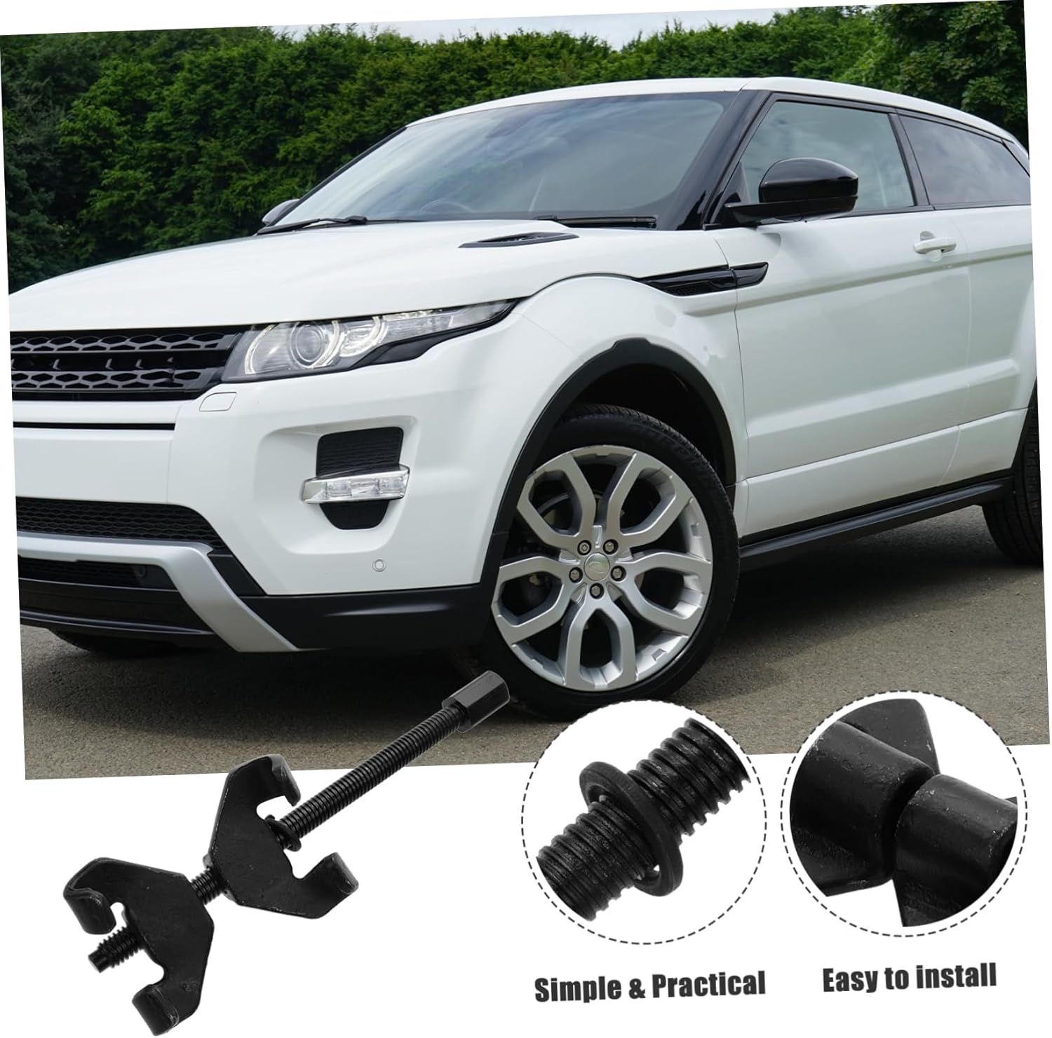 Luxshiny 2pcs Automotive Spring Compressor Tool Coil Spring Remover Strut Compressor Car Maintenance Tool