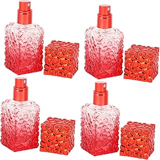PLAFOPE 4pcs Perfume Bottle Clear Perfume Spray Bottles for Essential Oils Mini Perfume Mini Spray Bottle Bulk Spray Bottl...