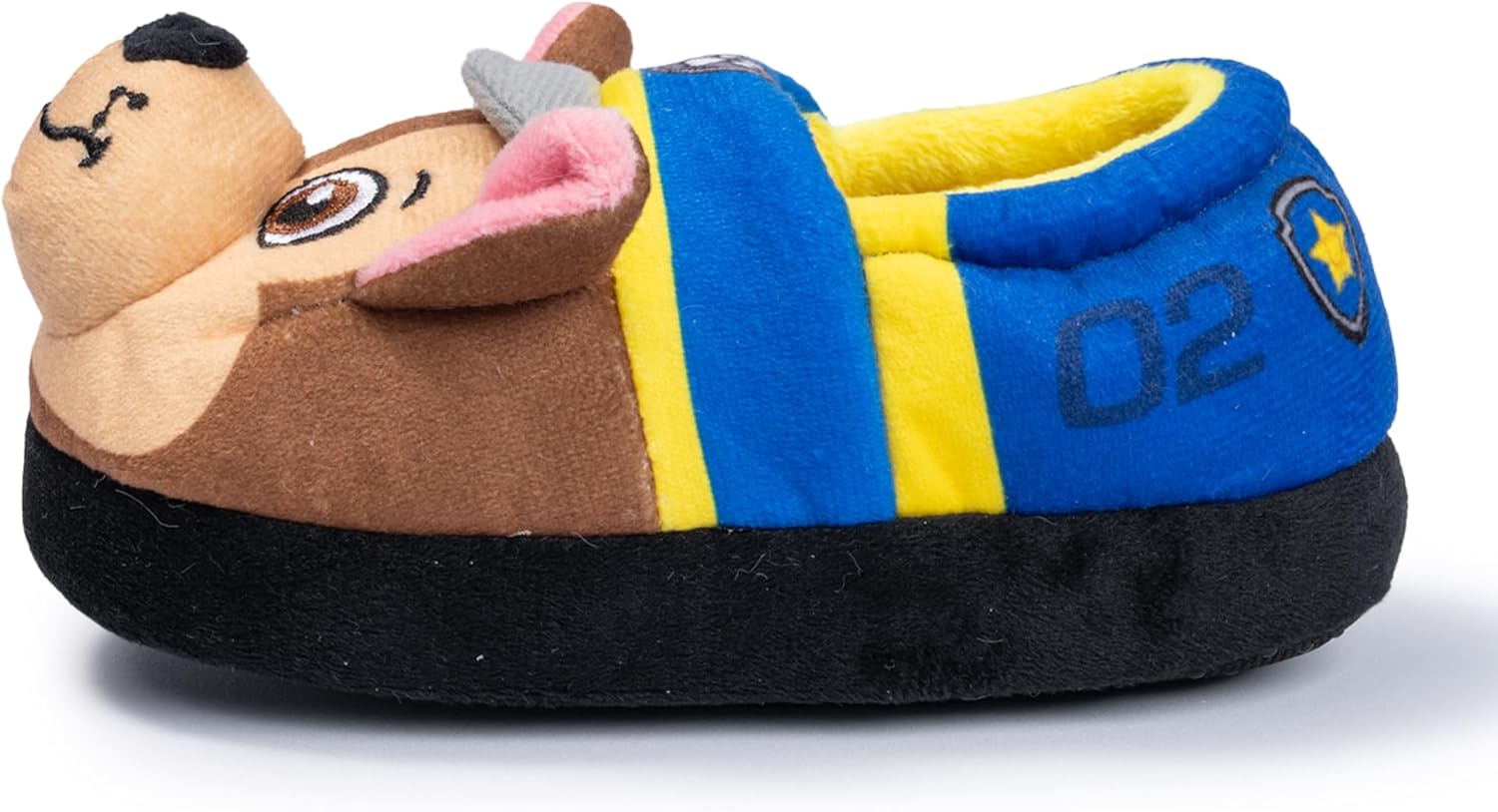 Paw Patrol Toddler Plush Slippers Boys Girls Kids House Shoes Cozy Soft Indoor Outdoor Slip-On Warm Comfortable Non Slip Lightweight Character Footwear Marshall Chase
