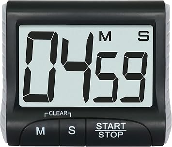 3 Large Display Kitchen Timer -Digital Timer Magnetic Back Loud Alarm On A Rope Countdown-Tanmalan