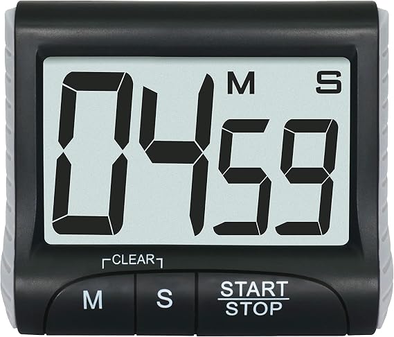 3 Large Display Kitchen Timer -Digital Timer Magnetic Back Loud Alarm On A Rope Countdown-Tanmalan