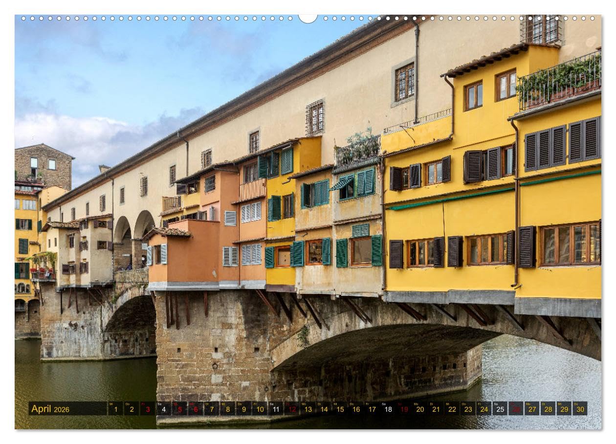Faszination Toskana (hochwertiger Premium Wandkalender 2026 DIN A2 quer), Kunstdruck in Hochglanz: Landschaften und Architektur aus Italiens zauberhafter Toskanaregion (CALVENDO Orte)