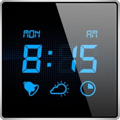 Mein Wecker - Wachen Sie mit der digitalen Wecker-App auf, welche eine Sleep-Timer besitzt und die aktuellen Wetterverhält...