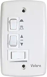 Chave Parede Ventilador Teto Volare 220V Alumínio Manual 1 Count
