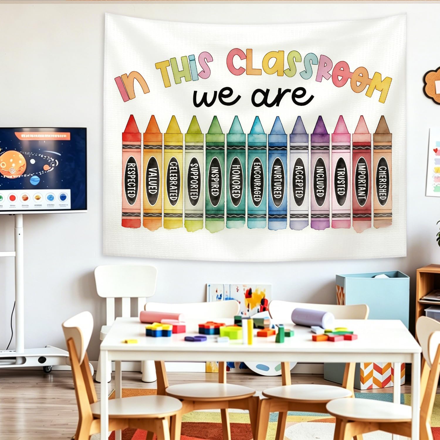 STHTTSW Boho Classroom Decor,Inspirational Motivational Tapestry, 60x50in image 3