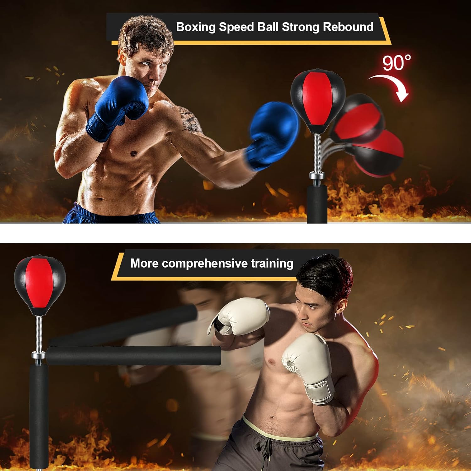 Innolife Barra giratoria de boxeo, equipo de entrenamiento de velocidad