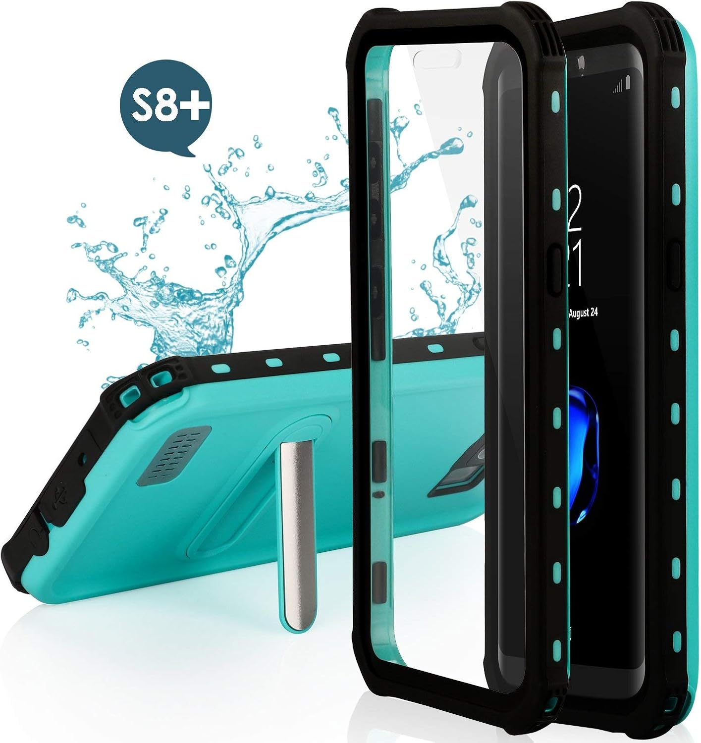 Feagar Samsung S8+ Plus Waterproof Case | Underwater Full Body Snow-Proof Shock-Proof Dirt-Proof Hard Cover for Samsung Galaxy S8+ (6.2'') |Touch ID Available | Access to All Functions
