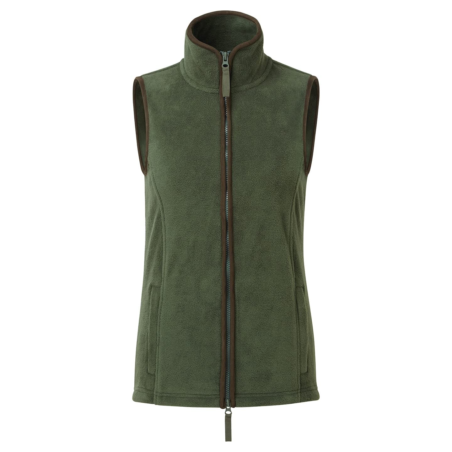 Premier Women's Moss Green/Brown / Artisan Fleece Gilet (L) ()