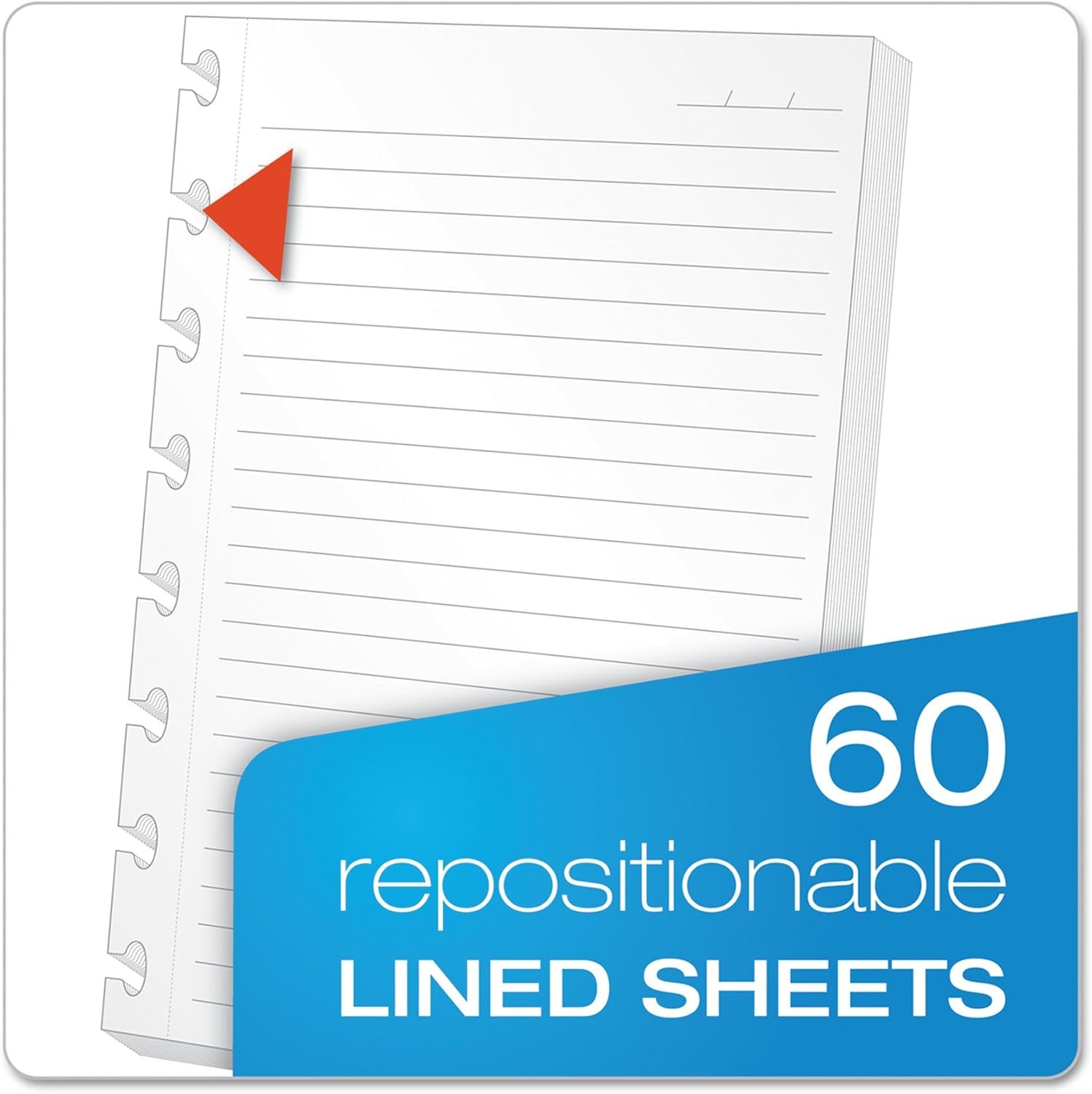 Ampad Versa Crossover Notebook, Letter Size, Wide-Ruled, Navy, 60 Sheets (25-634)