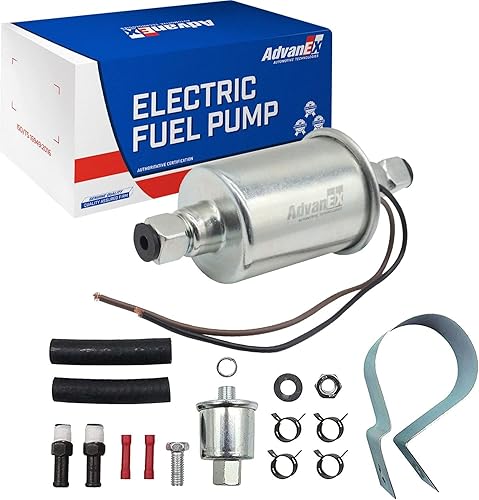 Vista 9 de Bomba de combustible eléctrica universal 12V 2.5-4.5PSI en línea externa 5/16 pulgadas compatible con carburador marino diesel a gas marino E8016S