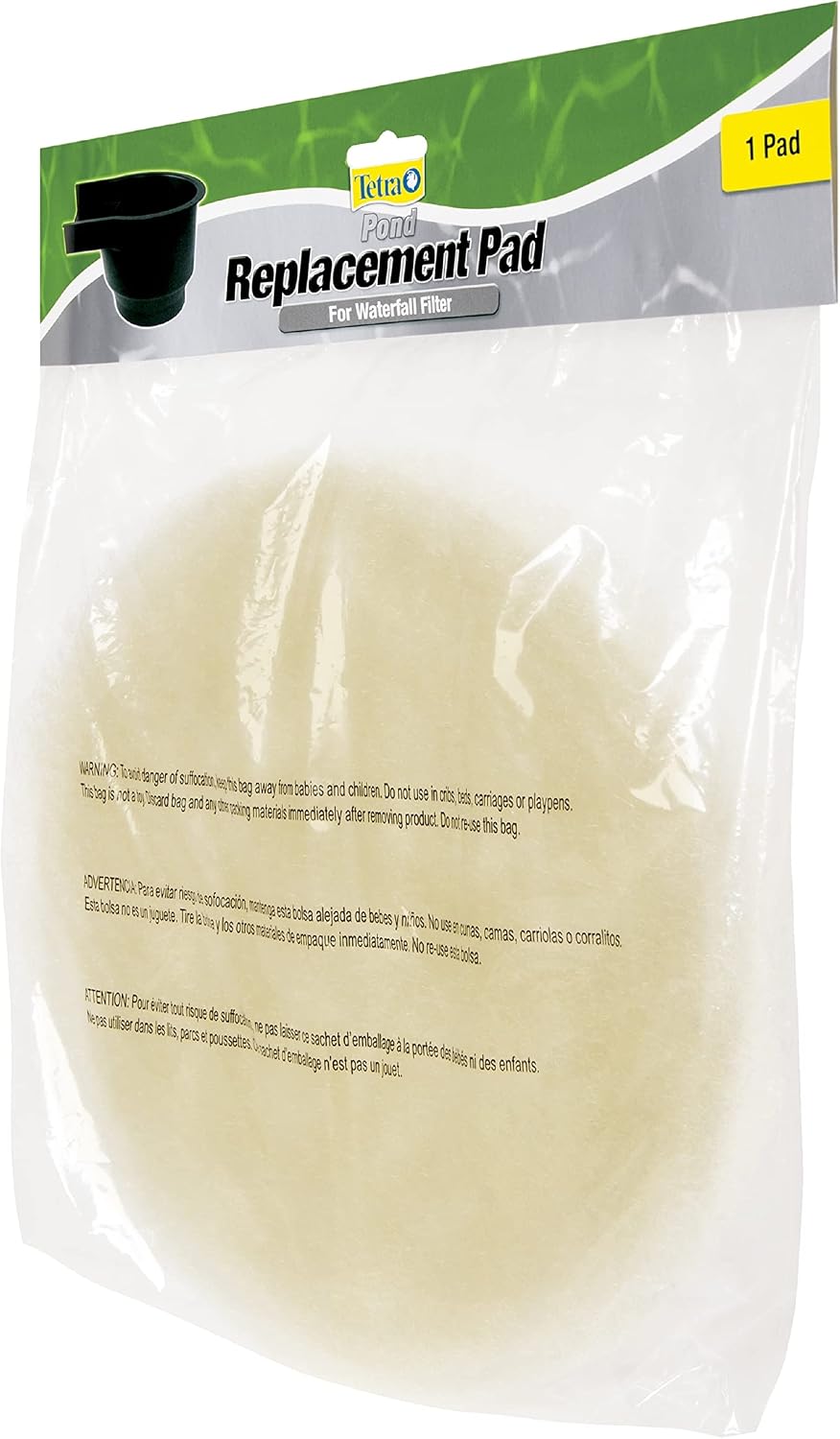 Tetra Pond Replacement Pad For Waterfall Filters, 1 Coarse Pad (19018)