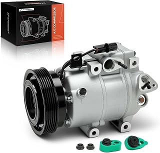 A-Premium A/C Compressor with Clutch Compatible with Kia Optima 2.7L 2009-2010, Magentis 2.7L 2009-2010