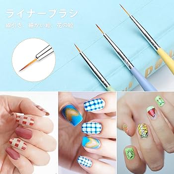 ネイルアート用ブラシ 6本セット Amazon | ネイルブラシ 6本セット ジェルネイル筆 ジェルネイル