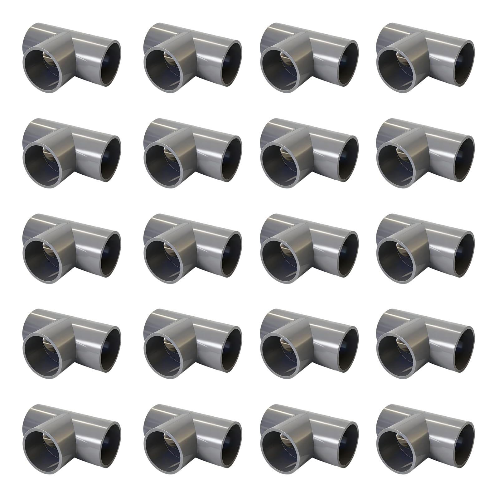 20Pcs Multifunction Adapter Flexible PVC Pipe Fitting Upgrades for Modulars Storage Racks & Garden Structures Safe PVC Connectors