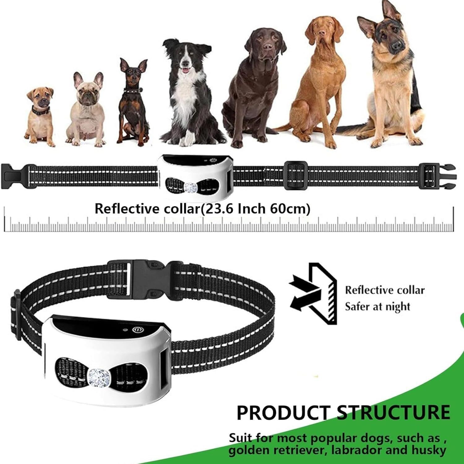 Smart 2-in-1 Electronic Wireless Fence Dog Trainer, Rechargeable and Waterproof, Signal Range Radius Up to 990 Feet. Suitable for All Dogs