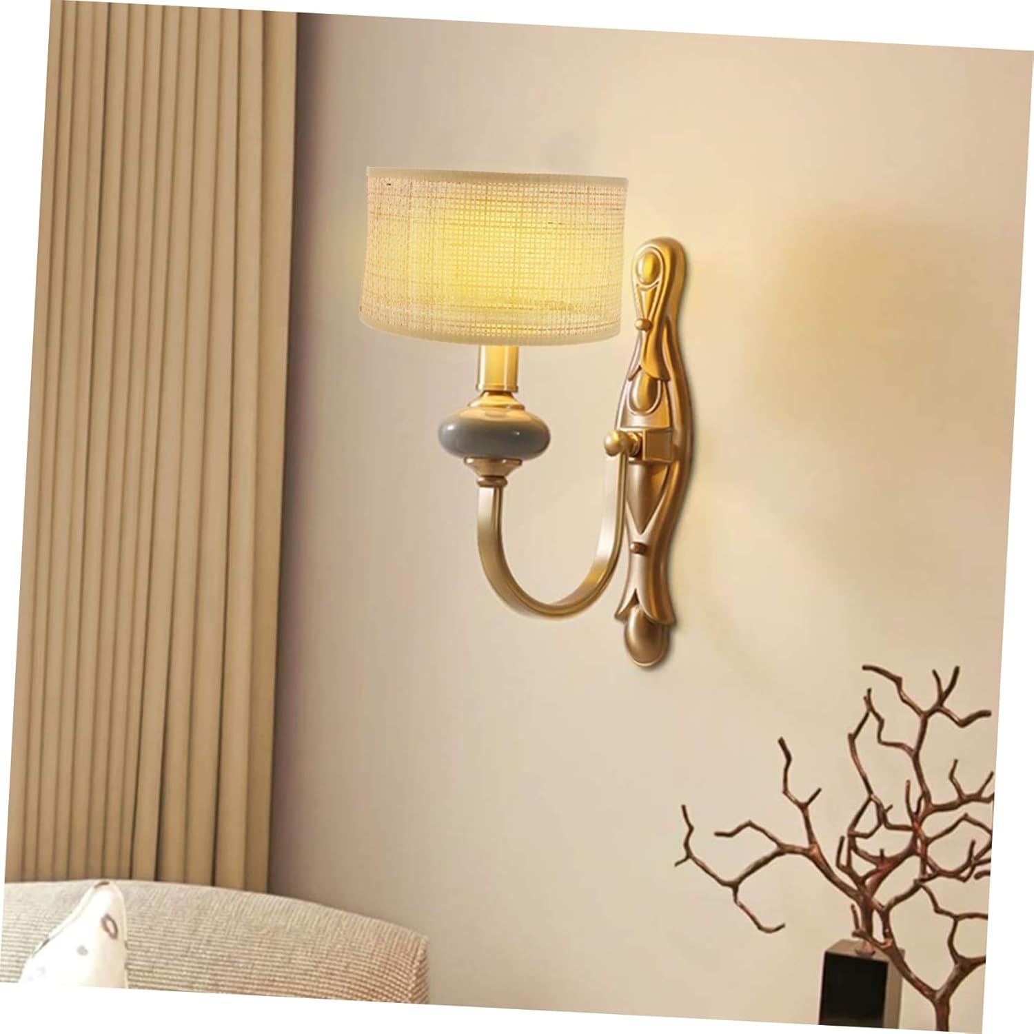 編まれたランプシェードの装飾的なランプシェード牧歌的なスタイルランプ保護カバー