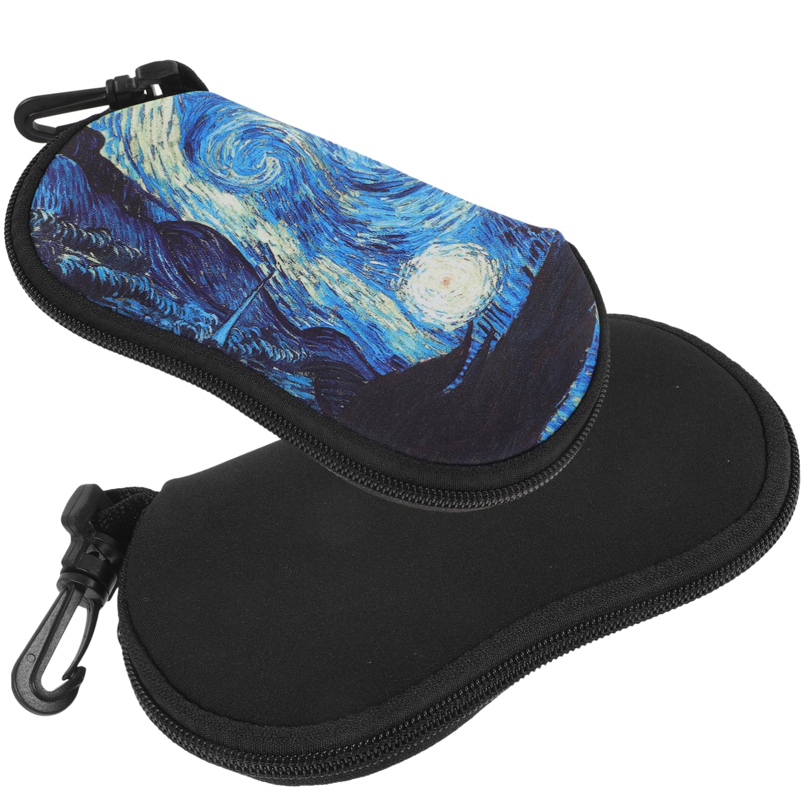 Beavorty Estuche Portátil Con Cremallera Para Gafas Organizador Polarizado Estuche De Viaje Para Gafas De Sol Estuche Rígido De Neopreno Para Mujeres Adultas